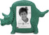 Isaac Jacobs 2” x 3” Resin Dinosaur Picture Frame, Vertical Keepsake Photo Frame with Easel and Hanging Tabs for Tabletop, Desktop & Wall Display ...