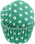 Bakery Crafts Polka Dot Baking Cups - 300-2" Cupcake Liners with White Spots, Purple, Blue, Green, Yellow, Orange, Red, Greaseproof Paper Cases fo...