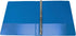 School Smart Polypropylene Round Ring View Binder, 1/2 Inch, Blue...