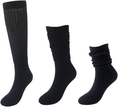Galsang Women's Vintage Knit Cotton Slouch Boot Socks Casual Crew Socks,Thick Knit Wool Socks Gift Socks,Size 5-10,#B65...