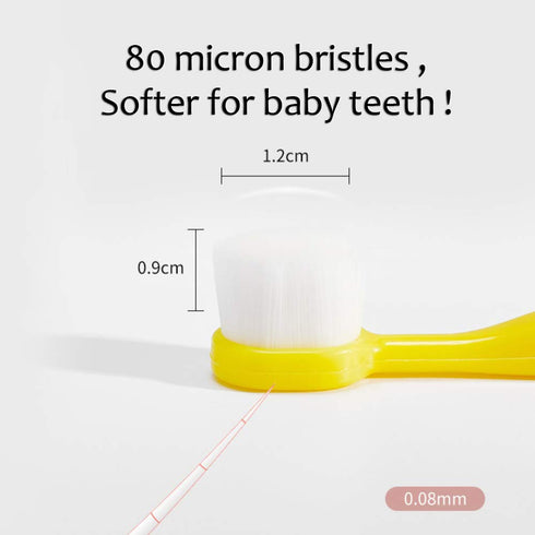 EasyHonor Baby Toothbrush for Age 1-3 Years Old, Extra Soft Toothbrush with 10000 Floss Bristle for Toddler Gum Care. (4Pcs)...