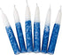 Rite Lite Blue & White Shabbat Candles Premium 12 Pack Traditional Dinner Table Jewish Household Shabbos Candles Religious Home Decor with Beautif...