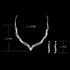 Unicra Wedding Jewelry Set Silver Rhinestone Necklace Earrings Set Prom Party Jewelry sets for Brides and Women...
