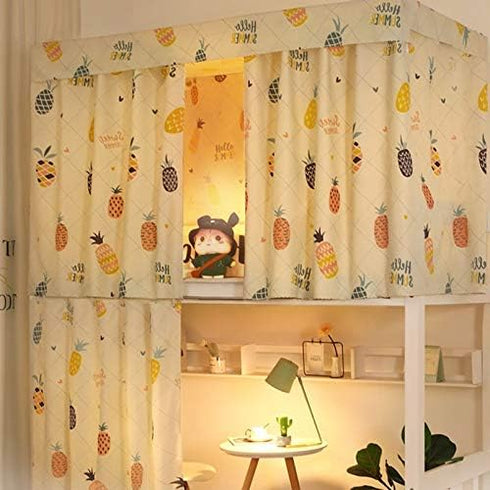 Dorm Home Bunk Nets Bed Curtains Cloth Bed Canopy Blackout College Students Shading Nets Breathable Single Sleeper...