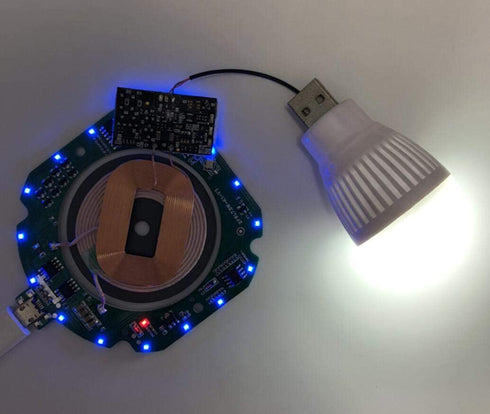 Taidacent Wireless Quick Charger Ultra-Thin Fast Wireless Charger Transmitter Module ST Quick Charging Scheme Universal QI (Black Case)...