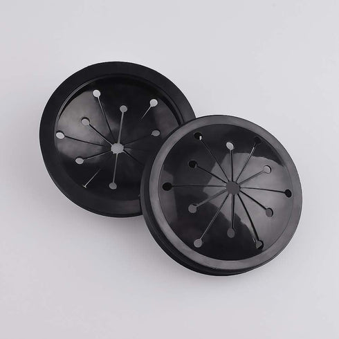 WXJ13 2 Pack Black Sink Baffle Rubber 3-1/8 inch Garbage Disposal Splash Guard Sink Baffle for Kitchen or Bathroom