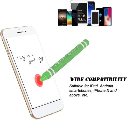 Touch Screen Crayon Stylus Anti-Scratch ABS Pen High Sensitivity Smartphones Tablet Touch Pen for iOS/Android...