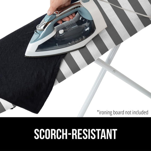 The Original GORILLA GRIP Ironing Board Cover and Pad, Silicone Coating, Thick Scorch Resistant Padding, Heavy Duty Iron Covers Standard Boards, H...