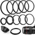 10 Pieces Metal Step-Down Adapter Rings Kit Lens Filter Stepping Adapter Rings Set for DSLR Camera......