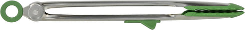 Tovolo Tip Top Tongs, Easy-Grip Kitchen Tongs for Cooking With Silicone Tips, Easy Locking Mechanism, Cooking Utensil With Resting Foot, Heat-Resi...