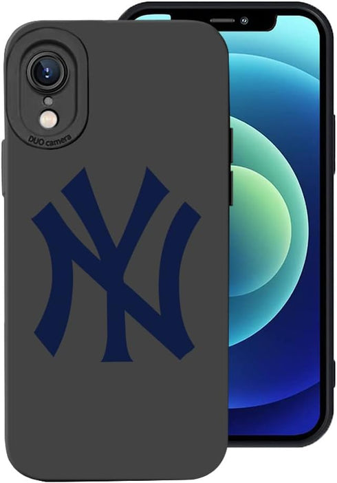 for New York Baseball Fans Case Cover Compatible with iPhone XR, Personalized Gift for Dad Husband Mom Mothers Father's Day Thanksgiving Day Chiri...