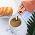 2 Pack Stainless Steel Leaf Coffee Spoon Tableware Dessert Spoons, Stirring, Mixing, Sugar, Stir, Ice Cream, Cake, Teaspoon 4.7 inch Gold...