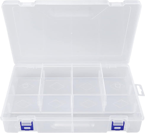 Beoccudo Tackle Box Beads Organizer Tackle Boxes with Dividers Plastic Storage Large 10 Grids Box Jewelry Compartment Container...