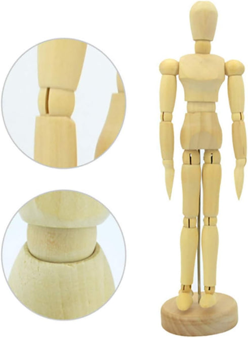 Artist Wooden Manikin Mannequin Sketching Lay Figure Drawing Model Aid Human Figure Artist Draw Painting Model Mannequin Jointed Doll for Art Draw...