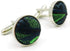 S&W SHLAX&WING Neck Tie Sets for Men Matching Necktie Dark Green Paisley Matching Cufflinks Only...