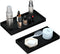 BBK Bathroom Vanity Tray 7.8 in - 2 Pack(Small) Silicone Bathroom Tray for Counter, Perfume Key Trinket Ring Tray, Decor Soap Dispenser Countertop...