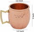 Buddha4all 2 Oz. Solid Copper Mini Moscow Mule Shot Mug Set Copper Hammered Shot Glass Set (4)...