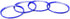 iJDMTOY 4pc Anodized Blue Aluminum Rim Center Cap Surrounding Ring Decoration Trims Compatible with All BMW 68mm Center Caps...