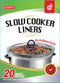 20 Count Disposable Slow Cooker Liners and Cooking Bags | Extra Large Size Fits 6-10QT Pot, 14"x 22" | Suitable for Oval & Round Pot, BPA Free (1 ...