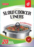 20 Count Disposable Slow Cooker Liners and Cooking Bags | Extra Large Size Fits 6-10QT Pot, 14"x 22" | Suitable for Oval & Round Pot, BPA Free (1 ...