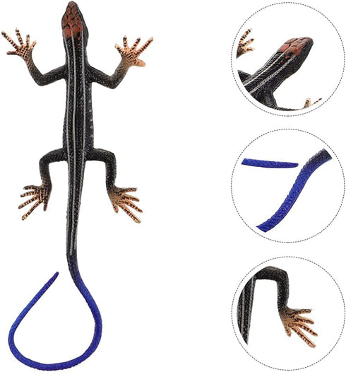 Tricky Toys Artificial Animal Plaything Plastic Lizard Prop Spoof Lizard Model Early Education Toys Kids Educational Playthings Party Trick Tool C...