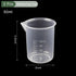 YOKIVE 2 Pcs Plastic Beaker, Laboratory Use | Liquid Measuring Cup, Great for Lab, Kitchen (Clear White, 50ML)...