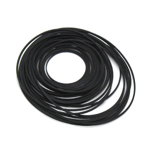 Set of 30-40pcs Pulley Belts Engine Drive Belts Black Rubber Transmission Belts for DIY Toy Module Car...