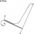 uxcell Plate Stand for Display, 8 Inch 4Pcs Iron Decorative Plate Holder Metal Easel Folding Display Stand for Photo Picture Frame, Silver...