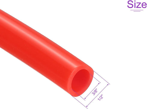 DMiotech 3/8"(9mm) ID 1/2"(12mm) OD 6.6 Feet Silicone Tube Red Industrial Silicone Tubing for Water Air Pump...