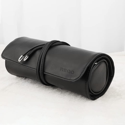 Makeup Brush Organizer with Lid,Makeup Brush Holder Case Dustproof Black,Make Up Brush Bag Pouch with Cover Trave...