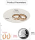 14K Rose Gold Double Love Heart Cubic Zirconia Small Hoop Earrings for Women Girls 925 Sterling Silver Cartilage Tiny Cute Huggie Hoops Hypoallerg...