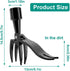 Heavy-Duty Stand Up Weed Puller Head Weed Picker Tool Gardening Hand Tools for Dandelion, Weeder Root Tool Made with Cast Steel No Bending,for Bac...