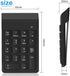 Bluetooth Number Pad Wireless Numeric Keypad 10 Key Numpad Compatible with Laptops MacBook, ChromeBook, ThinkBook, MateBook, Inspiron Computer Des...