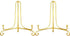 Artliving (2 Pack 5 Inch Iron Display Stand, Gold Iron Easel Plate Display Photo Holder Stand, Displays Picture Frames, Cookbooks, Decorative Plat...