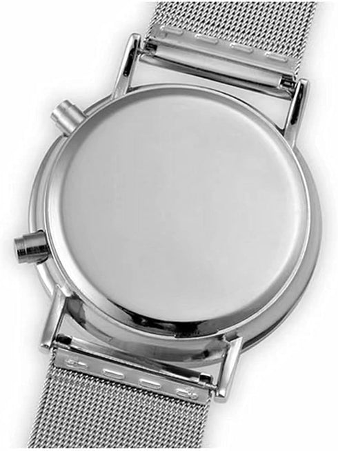 Men Cool Digital Watch Binary Time LED Display Waterproof with Stainless Steel Mesh Band Unique Creative Fashion Wristwatches...