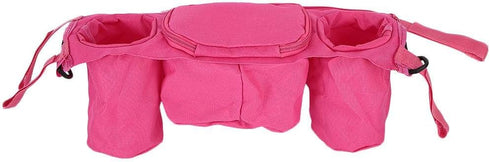 Baby Stroller Organizer, Stroller Cup Holder, Durable Hook & Loop Design for Umbrella Stroller Cart(Pink)...