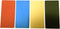 Anodized Aluminium Laser Engraved Mount Metal Plate Etching Sheets 100X50mm Round Corner with Adhesive (1 Color 1PCS, Blank, 4PCS)...