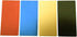 Anodized Aluminium Laser Engraved Mount Metal Plate Etching Sheets 100X50mm Round Corner with Adhesive (1 Color 1PCS, Blank, 4PCS)...