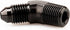 45 Degree Elbow -4 AN Male Flare to 1/8" NPT Male Fitting Adapter Connector Aluminum Black...