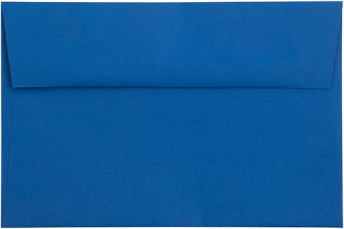 JAM PAPER A9 Premium Invitation Envelopes - 5 3/4 x 8 3/4 - Presidential Blue - 50/Pack...