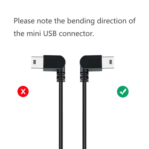 YQMAJIM Charging Power Cable for Dash Cam, (11.5 Ft) USB 2.0 to Mini USB Car Vehicle Power Charger Adapter Cord Compatible with Garmin Nuvi GPS?Re...