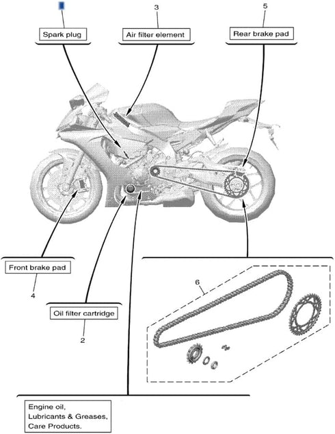 Yamaha Motors ELEMENT ASSY, OIL 5GH-13440-80-00...