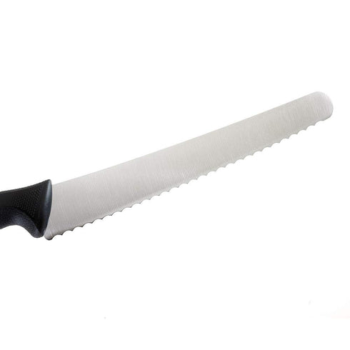 Mercer Culinary M23211 Millennia Black Handle, 10-Inch Left Handed Wavy Edge Wide, Bread Knife...