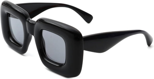 Cute Square Inflated Sunglasses for Women Men Chunky Candy Color Glasses Y2K Hip Hop Punk Shades...