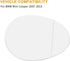 X AUTOHAUX Right Passenger Side RH Mirror Glass with Adhesive for BMW for Mini Cooper 2007-2015...