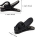 1 Inch Small Plastic Rotate Earphone Clips for Fixing Earbuds Cables Corded Headset Headphone Wires to Shirt, Pack of 8 (Black)......