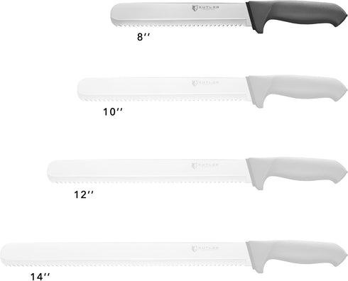 KUTLER Professional 8-Inch Bread Knife and Cake Slicer with Serrated Edge - Ultra-Sharp Stainless Steel Cutlery...