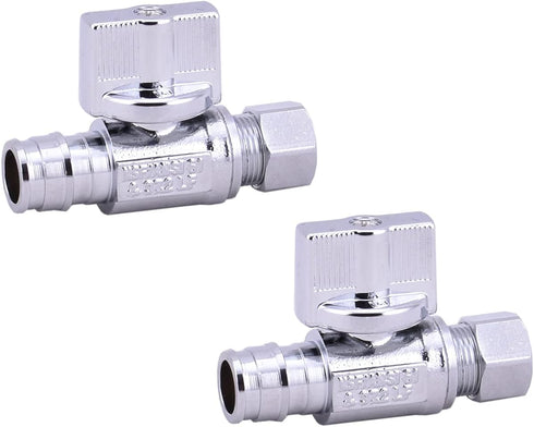 LD Valve-1/4 Turn Cold Expansion Pex A Ball Valve, 1/2-in Propex x 1/2-in Propex Brass Pex Shut Off Valve F1960 PEX-A Pipe (2-Pack)...