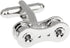 Bicycle Motorcycle Chain Link Bike Cycling Cyclists Gears Pair Cufflinks in Presentation Gift Box & Polishing Cloth...