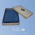 Premium Canvas RFID Blocking Full Size Bifold Wallet with 8 Slots, 1 Key Pocket, and Cash Divider, Come with Kraft Gift Box (Denim Blue)...